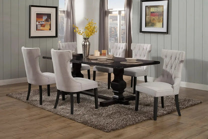 Alpine Furniture Manchester Set of 2 Upholstered Side Chairs 3868-02