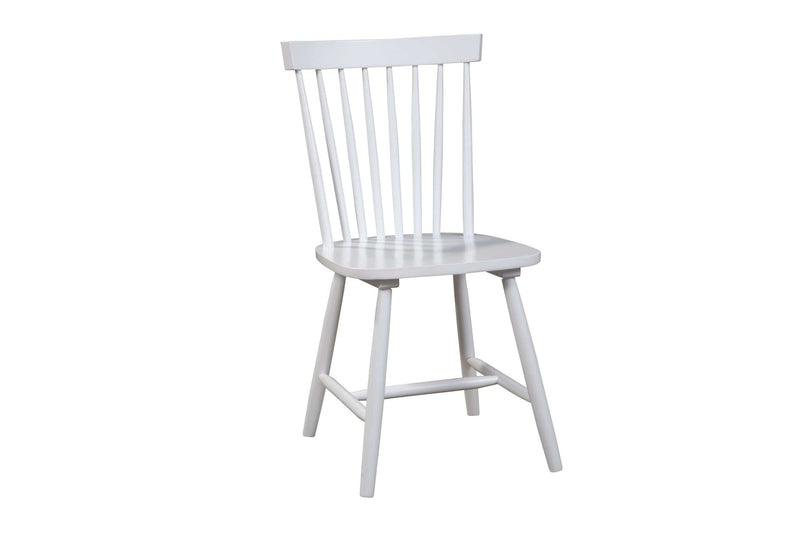 Alpine Furniture White Lyra Set of 2 Side Chairs 3434WHT-02