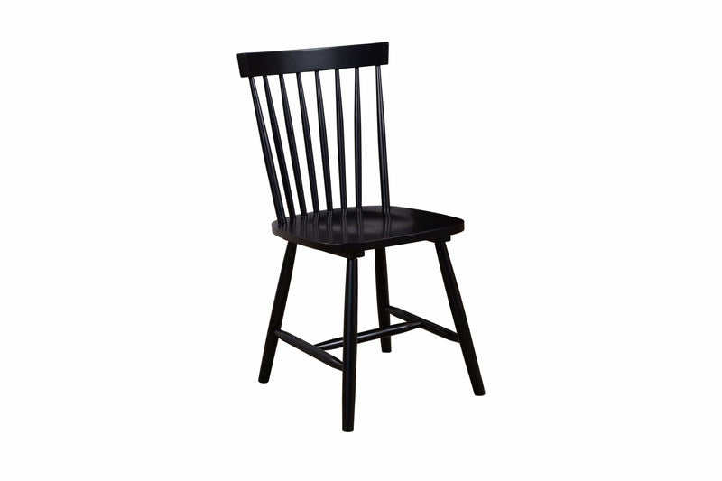 Alpine Furniture Black Lyra Set of 2 Side Chairs 3434BLK-02