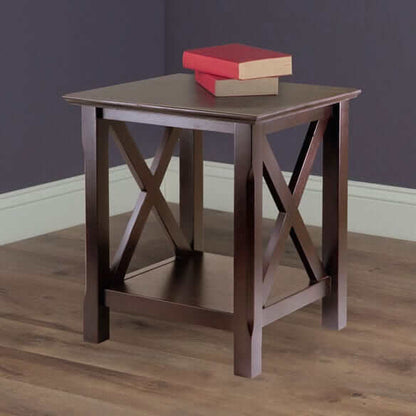 Winsome Wood Xola Accent Table in Cappuccino 40420