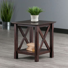 Winsome Wood Xola Accent Table in Cappuccino 40420