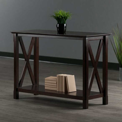 Winsome Wood Xola Consol Table in Cappuccino 40445