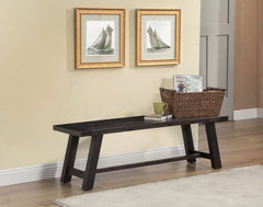 Alpine Furniture Newberry Salvaged Grey Bench 1468-24