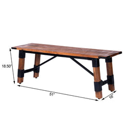 Butler Specialty Natural Masterson Wood & Metal Bench 5478330