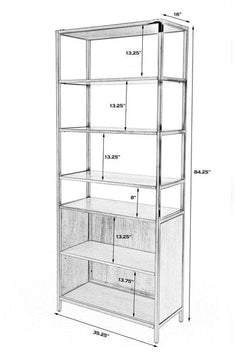 Butler Specialty Hans Etagere Bookcase with Doors 5554419