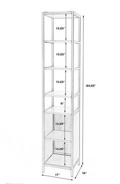 Butler Specialty Natural Hans 84" Etagere Bookcase 5557419