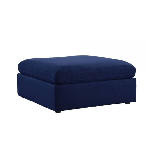 ACME Crosby Blue Fabric Modular Ottoman 56037