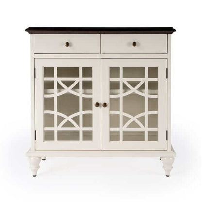 Butler Specialty White Rene 2 Door 2 Drawer Cabinet 5632304