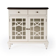 Butler Specialty White Rene 2 Door 2 Drawer Cabinet 5632304