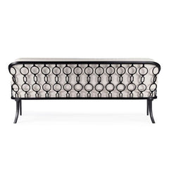 Butler Specialty Black Southport Iron Upholstered Outdoor Sofa 5661437