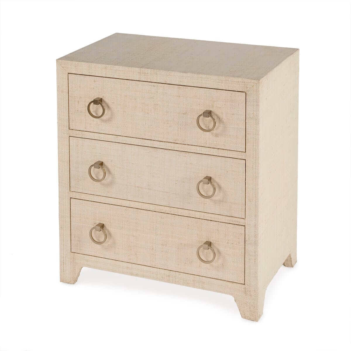 Butler Specialty Natural Bar Harbor Raffia 3 Drawer Chest 5667362
