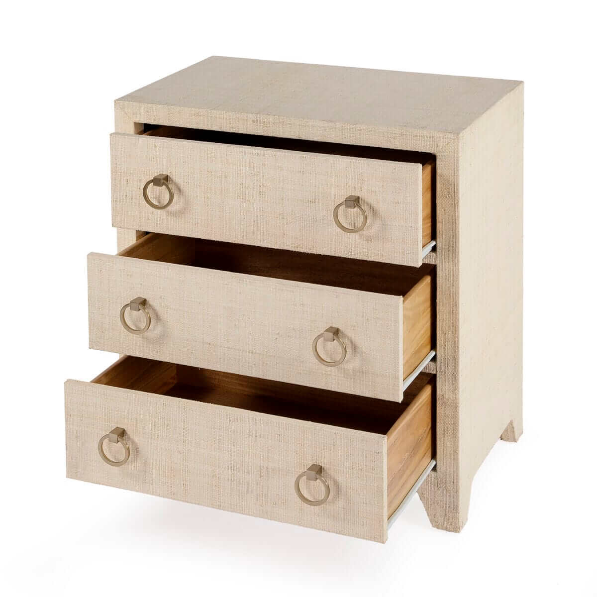 Butler Specialty Natural Bar Harbor Raffia 3 Drawer Chest 5667362