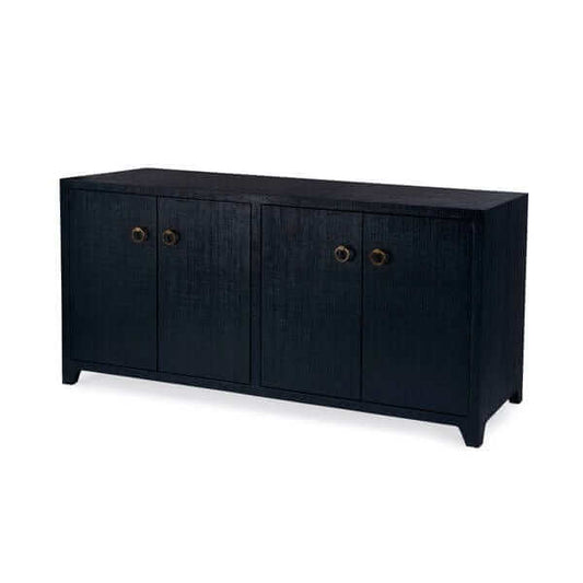 Butler Specialty Bar Harbor Navy Blue Raffia 4 Door 70" Sideboard 5668410