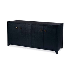 Butler Specialty Bar Harbor Navy Blue Raffia 4 Door 70" Sideboard 5668410