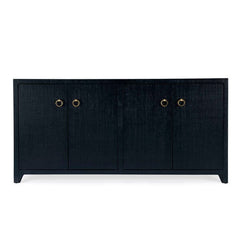 Butler Specialty Bar Harbor Navy Blue Raffia 4 Door 70" Sideboard 5668410