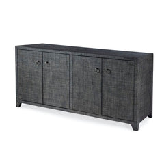 Butler Specialty Charcoal Bar Harbor Raffia 4 Door 70" Sideboard 5668420