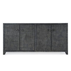 Butler Specialty Charcoal Bar Harbor Raffia 4 Door 70" Sideboard 5668420