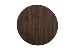 Alpine Furniture Burnished Dark Oak Round Table 5672-03