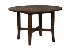 Alpine Furniture Burnished Dark Oak Round Table 5672-03