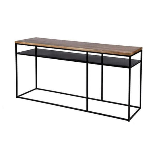 Butler Specialty Light Brown Sutton 63" Iron & Wood Console Table 5683330