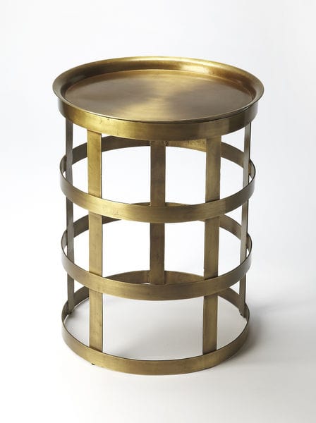 Butler Specialist Gold Regis Industrial Chic Accent Table 6118330