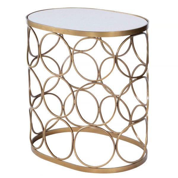 Butler Specialty Gold Talulah Oval Marble Accent Table 6123025