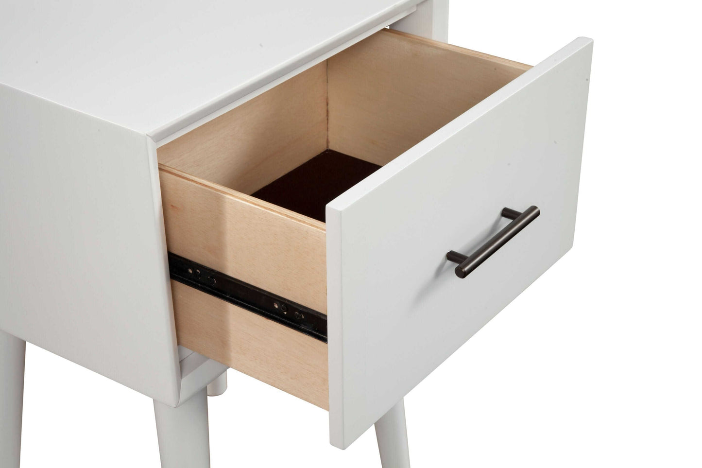 Alpine Furniture Flynn White End Table 966-W-62