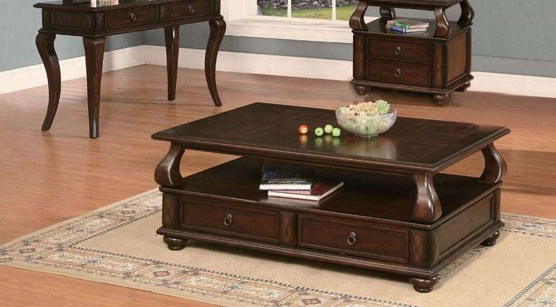 ACME Walnut Amado Coffee Table 80010