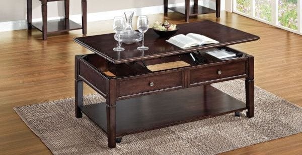 ACME Malachi Walnut Coffee Table w/Lift Top 80254