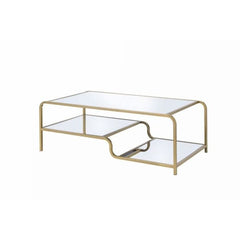 ACME Astrid Gold & Mirror Coffee Table 81090