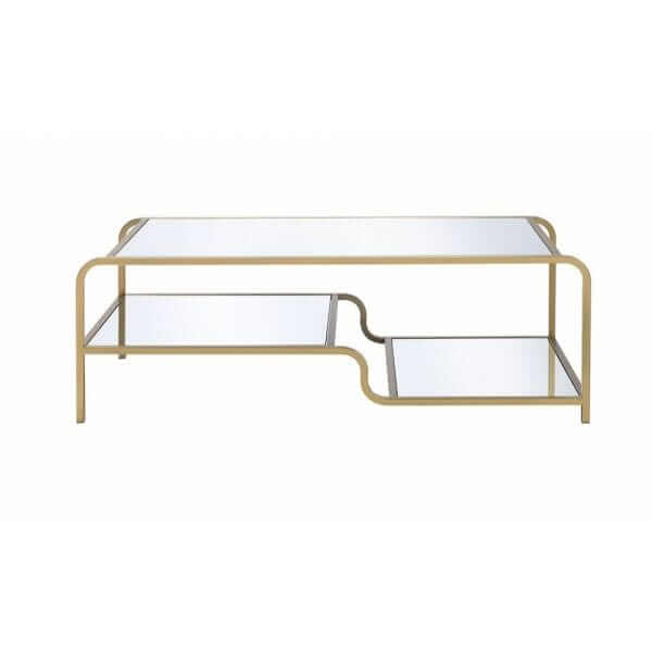 ACME Astrid Gold & Mirror Coffee Table 81090