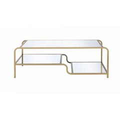 ACME Astrid Gold & Mirror Coffee Table 81090