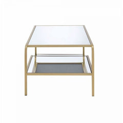 ACME Astrid Gold & Mirror Coffee Table 81090