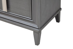 Alpine Furniture Dark Grey Lorraine 2 Drawer Nightstand 8171-02