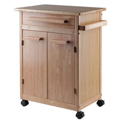 Winsome Wood Natural Hackett Kitchen Cart 82027