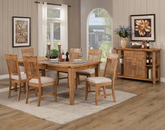 Alpine Furniture Natural Aspen Extension Dining Table w/Butterfly Leaf 8812-01