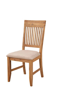 Alpine Furniture Antique Natural Aspen Set of 2 Side Chair 8812-02