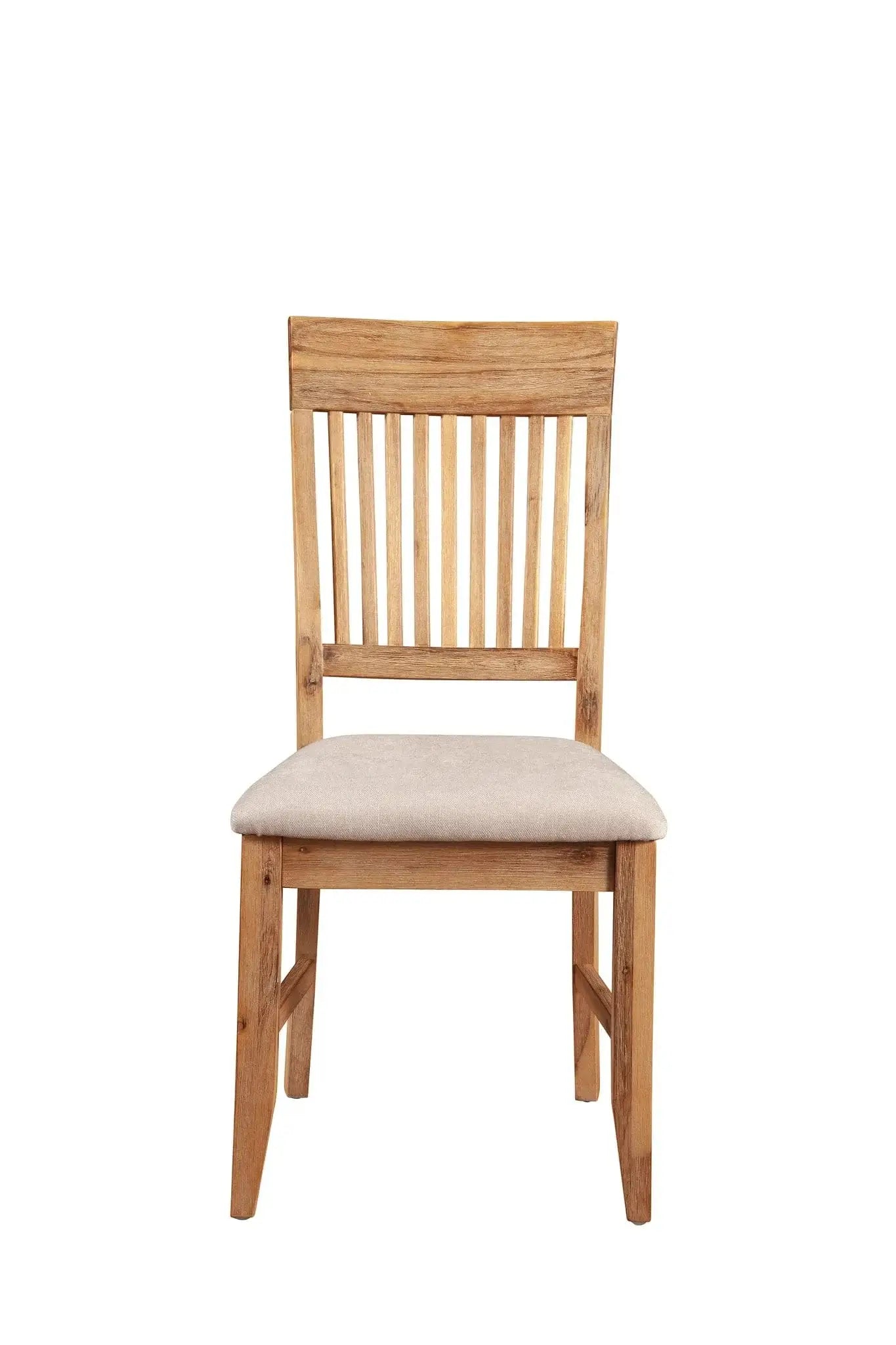 Alpine Furniture Antique Natural Aspen Set of 2 Side Chair 8812-02
