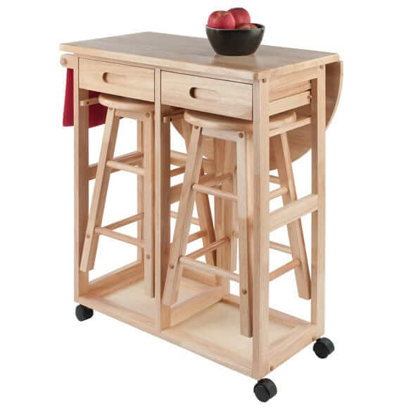 Winsome Wood Burnett 3PC Natural Space Saver 89332