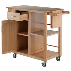 Winsome Wood Douglas Natural Utility Kitchen Cart 89443