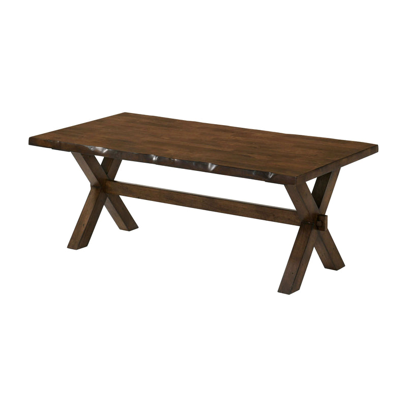 Furniture of America Bradden Walnut X-Cross Coffee Table IDF-4346C