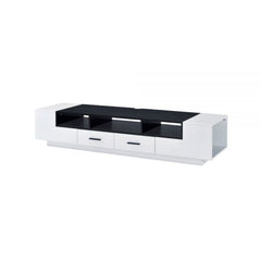 ACME Armour White & Black TV Stand 91275