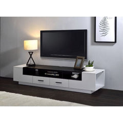 ACME Armour White & Black TV Stand 91275