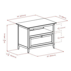 Winsome Wood Zara Espresso TV & Media Stand 92125