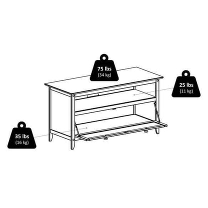 Winsome Wood Zuri Espresso TV & Media Stand 92136