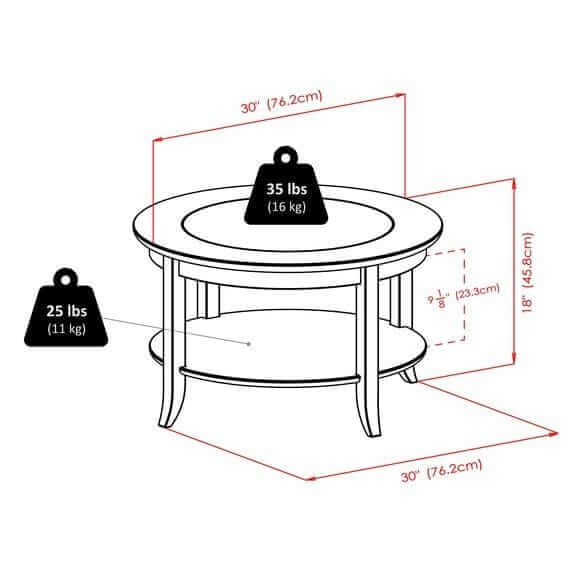 Winsome Wood Genoa Espresso Coffee Table 92219