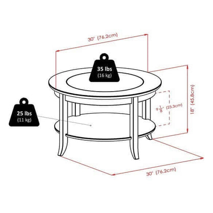 Winsome Wood Genoa Espresso Coffee Table 92219
