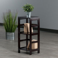 Winsome Wood Leo Espresso  2-Tier Storage Shelf 92314