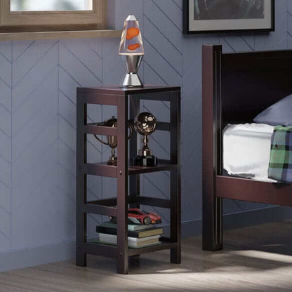 Winsome Wood Leo Espresso  2-Tier Storage Shelf 92314