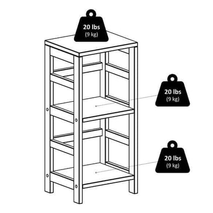 Winsome Wood Leo Espresso  2-Tier Storage Shelf 92314
